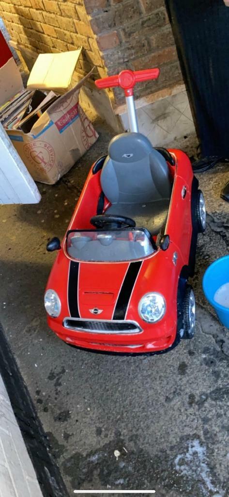 baby mini cooper push along